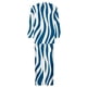 thumbnail image 4 of Puntoco Conjunto De top Y Pantalones De Cuello Redondo De Manga Larga Estampado Casual De Verano Para Mujer Azul Marino Xxl, 4 of 5