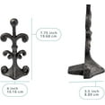 thumbnail image 3 of Comfify Doorstop, Cast Iron, Fleur De Lis Design, Decorative Heavy Duty Indoor Floor Use, 3 of 7