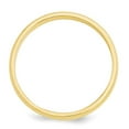 thumbnail image 2 of Auriga Fine Jewelry 14K Yellow Gold 3mm Half-Round Wedding Band for Women Size 7.5, 2 of 5