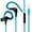 Blue, variant on Deyuer Wired Earbud High Fidelity Waterproof Ergonomic 3.5mm Noise Reduction Sports Ear Hook Earphone for Running
