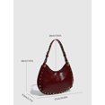 thumbnail image 6 of Sunyuer Trendy Riveted Hobo Bag - Chain Shoulder Bag & Crossbody Bag for Women, Suitable for Important Occasions, Work, Travel, 6 of 7