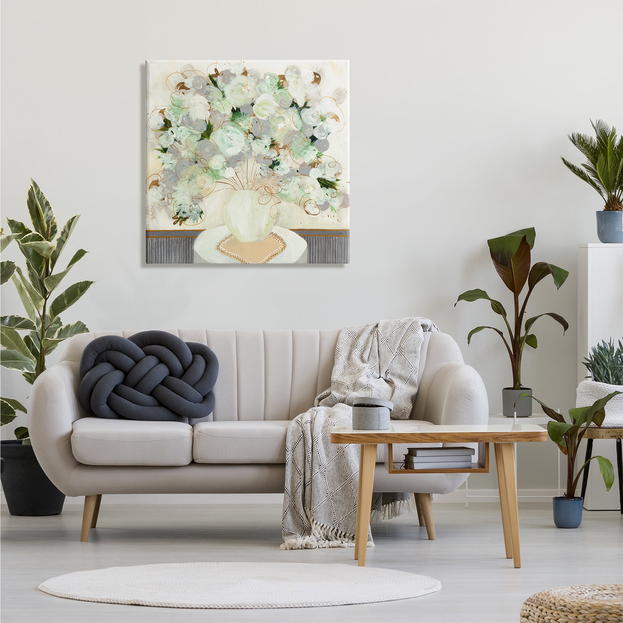 Stupell Industries Whimsical Abstract Floral Arrangement Playful Flower Still Life, 30 x 30, Design by Ruth Fromstein