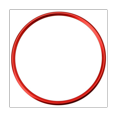 thumbnail image 1 of Embellecedor de Aluminio Rojo para Volante / (145Mm), 1 of 5