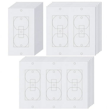 20Pcs Wall Insulation Outlet Insulators Sealers,Electrical Pads for Wall, Light, Switch Socket