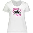 thumbnail image 3 of Inktastic Biker Babe Women's Plus Size T-Shirt, 3 of 5