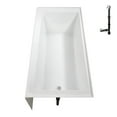 thumbnail image 6 of Streamline NAL-5580-WH 60 in. x 32 in. Acrylic Right-Hand Drain Alcove Bathtub in Glossy White With External Drain in Glossy White, 6 of 10