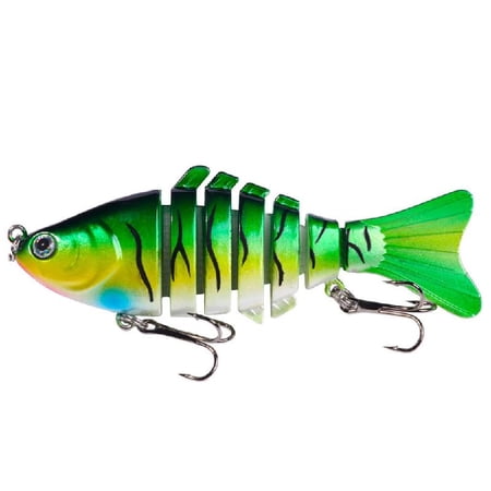 Swimming Lures Multi Jointed Swimbaits with Treble Hook 10cm Fishing Lure Artificial Hard Baits for Trout