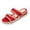 Red, variant on Espadrille Slide Sandals Womens, Sandals Women Comfortable Adjustable Buckle Mules Slide Sandals,Slip On Summer Shoes,Slide Sandals Walking Outdoor Footwear Comfort Stud Flatform Sandals, Yellow 6.5