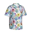 thumbnail image 2 of Balery Cactus1 Print Men's Hawaiian Shirts Short Sleeve Beach Shirt Relaxed Fit Vacation Button Down Shirts-Small, 2 of 9