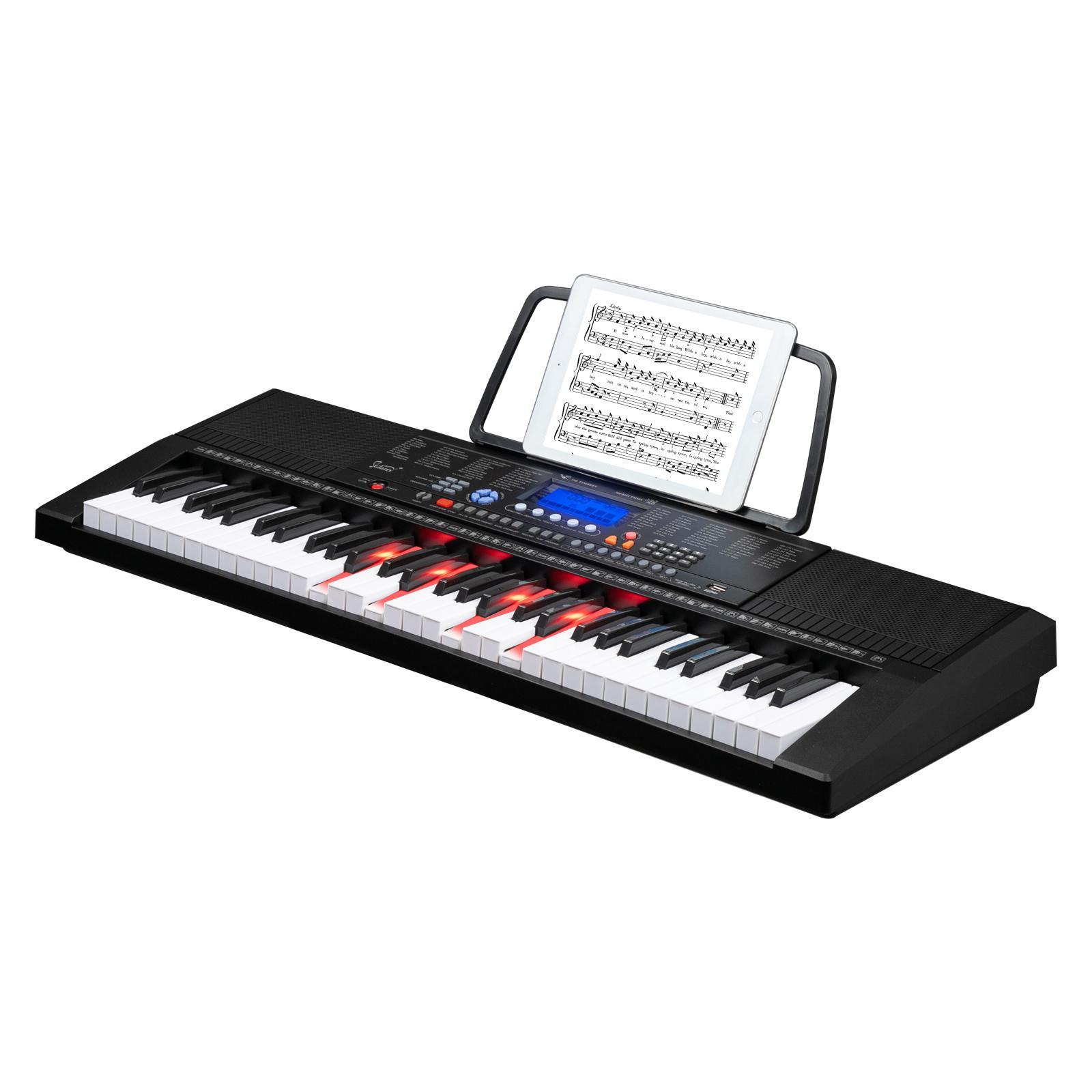 Glarry Beginner Piano Keyboard, Fullsize 61 Key Electric Keyboard