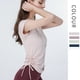 thumbnail image 2 of Camiseta deportiva de manga corta con cremallera y cordón para yoga, top de fitness para mujer, ropa ajustada para correr y yoga transpirable, 2 of 6