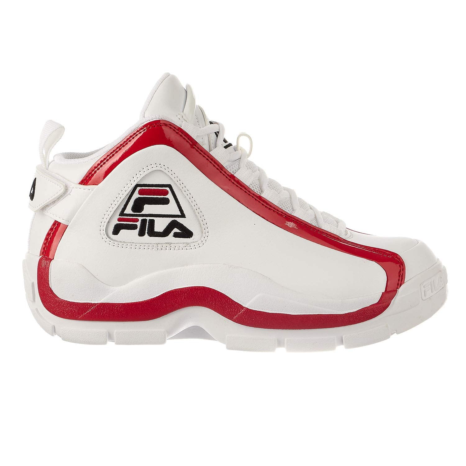 Fila Men's Grant Hill Sneakers 10.5, White/Fila Red/Black - Walmart.com