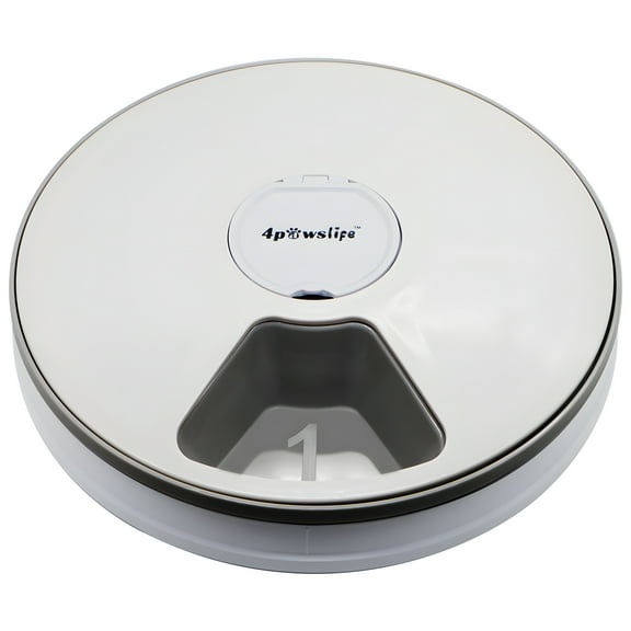 Pet Daily Kit Automatic Electronic Timed Pet Feeder, 6 Meal Trays Dry Wet Food Water Auto Feeder, 24 Hours Timing Reminder Dog and Cat Smart Feeder.