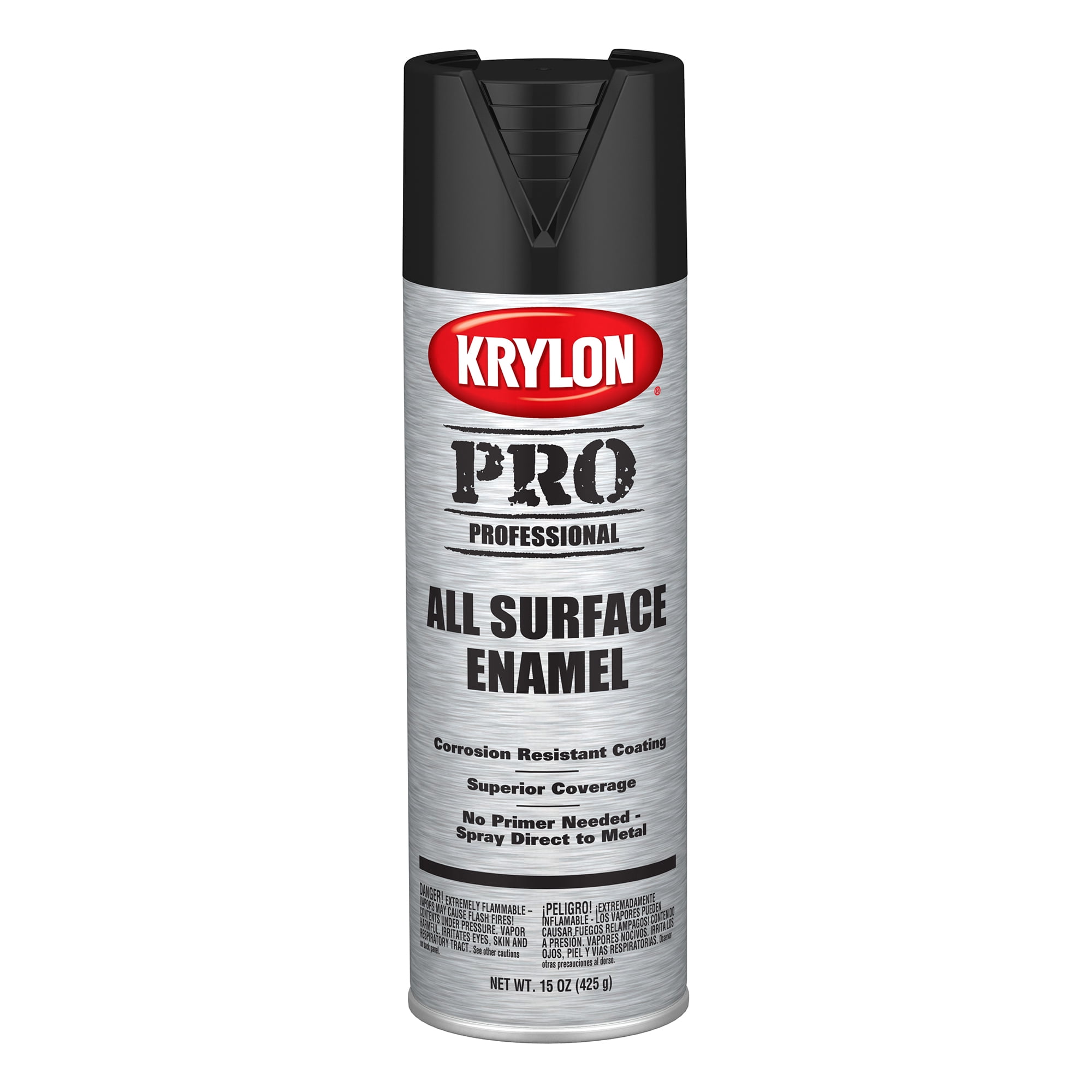 Krylon® Professional All Surface Enamel, SemiGloss, Black, 15 Oz