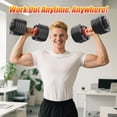 thumbnail image 6 of Hiaso 52.5lb 5-in-1 Adjustable Dumbbell with Plates & Rack-Space-Saving Free Weights for Home Gym, Full Body Workout for Women & Men, 6 of 7