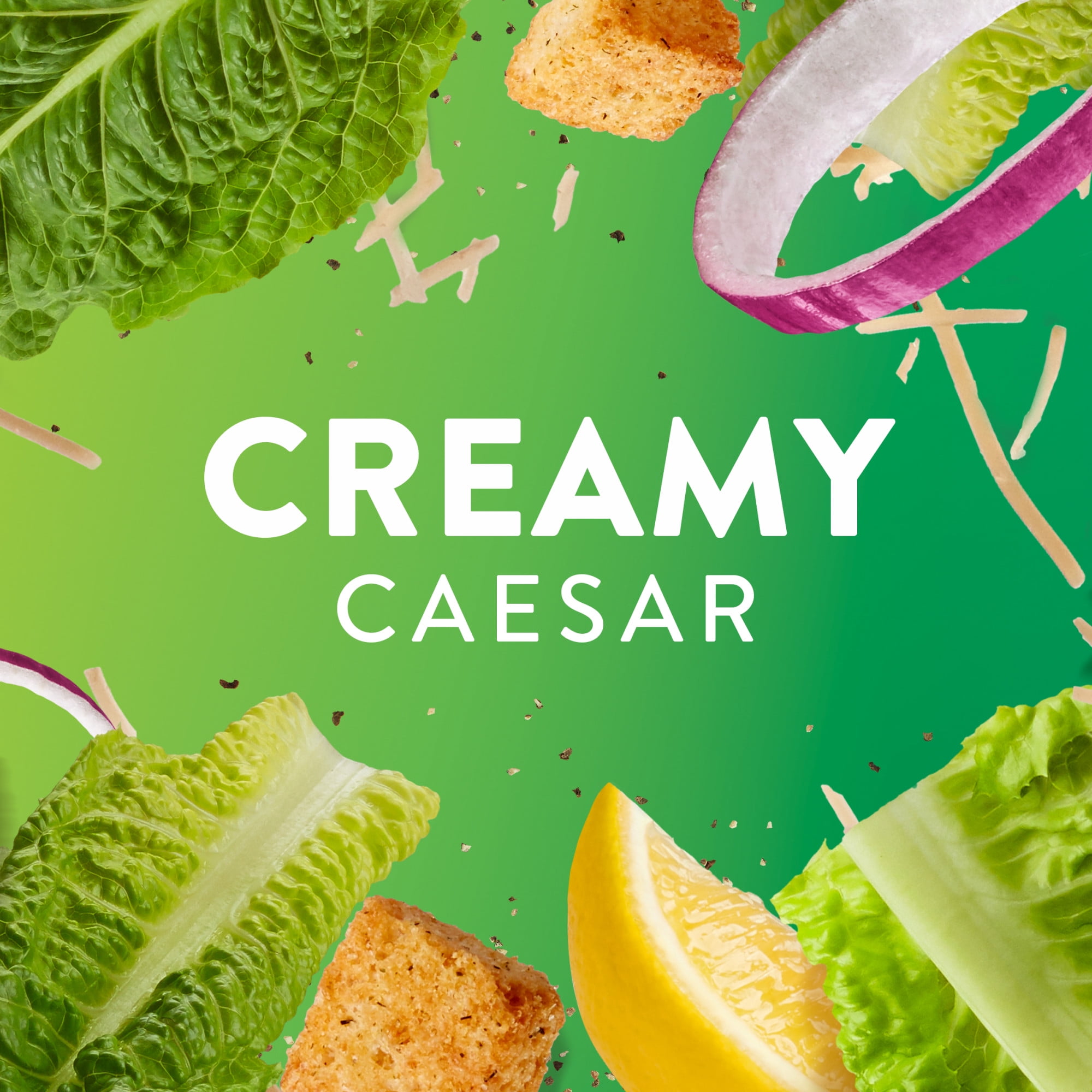 (6 pack) Wish-Bone Creamy Caesar Salad Dressing, 15 fl oz