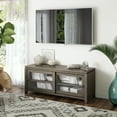 thumbnail image 3 of Simpli Home Cosmopolitan 48" Solid Wood TV Media Stand in Farmhouse Gray, 3 of 11