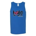 thumbnail image 2 of Wild Bobby, Loved John 3:16 Inspirational/Christian Men Graphic Tank Top, Royal, Small, 2 of 6