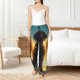 thumbnail image 4 of Balery Golden Cloud Winged Dog Pantalones de pijama para mujer, pijamas ultraligeros, pantalones de estar por casa-Large, 4 of 6