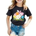 thumbnail image 2 of Shadoumai Easter Egg Bunny Graphic Tee For Toddler Kids Holiday Celebration Shirt, 2 of 3