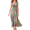 thumbnail image 1 of TJAZFJPA Robes à Motifs pour Femmes Mode Maxi Robes pour Femmes Été Sans Manches Boho Robe Décontractée Col en U Longues Robes de Plage Vacances Robe Noire Serrée Longue Robe de Soirée pour Femmes, 1 of 5