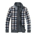 thumbnail image 4 of Men's Casual Full Zip Thick Knitted Cardigan Sweaters with Pockets, 4 of 8