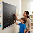 thumbnail image 5 of Magnetic Chalkboard & Magnet Board - 24" x 36" Rustic Wood Frame - Easy-Erase Stain-Resistant - Hanging Wall Chalkboard, 5 of 6