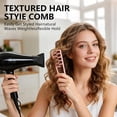 thumbnail image 7 of 2Pcs Texture Comb, Volume Hair Comb Wide Tooth Comb for Curls, Barber Wide & Fine-Toothed Dual-Purpose Styling Comb, ABS Plastic Texturizing Hair Tool (Pink+Gray), 7 of 7