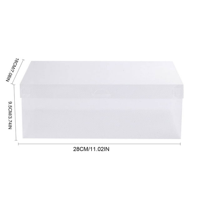 Dvruxg Clear Plastic Shoes Storage Box, Shoebox Containers Drawer Unit, Thickened Flip Style Transparent Men's And Women's Storage Shoe Box