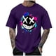 thumbnail image 1 of Camisetas de Cuello de la Tripulación de los Hombres de la Moda de Verano Casual Cuello Redondo Impreso Superior, Secado Rápido Camisa Transpirable para Deportes, 1 of 4