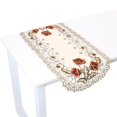 thumbnail image 2 of Niunion Chemin de Table, Nappe De Table Style Européen Rouge Floral Élégant, Chemin de Table Nappe Brodé Rouge, Vintage Chemin De Table Décoration De La Maison, 2 of 8