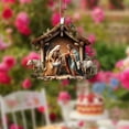 thumbnail image 6 of Lilixerw 2 PCS Christmas Jesus Scene Ornaments,Christian Decor Nativity Christmas Decorations,Religious Christmas Ornaments, 6 of 8