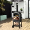 Danrelax Outdoor Pizza Oven Wood Fire with Waterproof Cover & Pizza Stone