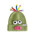 thumbnail image 2 of LADIGASU Lindo y Divertido Gorro de Lana de Punto,Ojos y Antenas Fresco y Dulce para Salir a La Calle Gorro de Lana Boca de Salchicha Ofertas de La Semana 1* Sombrero, 2 of 4