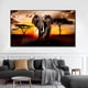 thumbnail image 3 of Pósteres de animales de leopardo y león de gran tamaño, elefante africano, tigre, cuadro de pared, pintura en lienzo de una pieza, decoración del hogar sin marco, 3 of 5