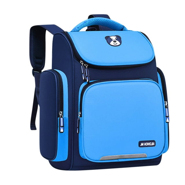 Fufafayo School Backpack, Kids Backpack, Elementary School Bag, Large Capacity Polyester Nylon Backpack for Students, Day Trips, Preschool, Casual Play