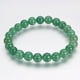 thumbnail image 1 of Pulsera de aventurina con cuentas redondas de aventurina verde natural (1 unidad). Pulsera elástica de 55 mm con cuentas redondas. Conjunto de pulseras multicapa., 1 of 2