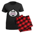 thumbnail image 5 of CafePress - 2 Im_The_Feisty Pajamas - Women's Short Sleeve Print T-Shirt and Pants Dark Cotton Pajama Set, 5 of 7