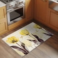 thumbnail image 3 of Yellow Flower Bathroom Rug Washable 2x3 Entryway Rug Non Slip Farmhosue Country Vintage Butterfly Floral Front Door Mat Low Pile Indoor Doormat Throw Floor Carpet for Kitchen Bedroom Entrance, 3 of 7