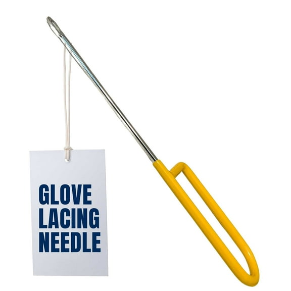 Covey Sports Steel Baseball Glove Lace Leather Needle with Rubber Handle