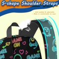 thumbnail image 5 of Game Controller Black Pattern 17" School Backpacks for Teens,Waterproof Oxford Fabric,S-Shape Padded Straps for School,Travel,Hiking,Camping, 5 of 6