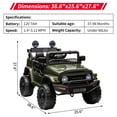thumbnail image 3 of QinaQin Ride on Truck Car, 12V 7AH Licensed Toyota Ride on Car with Remote Control, Battery Powered Kids Car with Spring Suspension, EVA Tires, USB, Music, LED Lights,Ride On Toy for Kids, 3 of 7