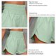 thumbnail image 5 of Pantalones cortos deportivos para mujer, pantalones cortos de entrenamiento elásticos informales sueltos de cintura alta para primavera y verano, verde L, 5 of 6