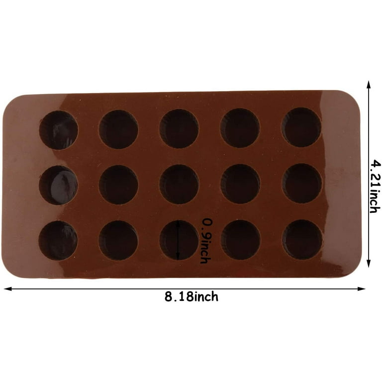 QDCFY Chocolate Molds (eight Leaves with cover),Chocolate Candy Silicone Mold 8 Slots with Lid for Baking, Ice Cubes, and Dropping Gelatin Molds, High and