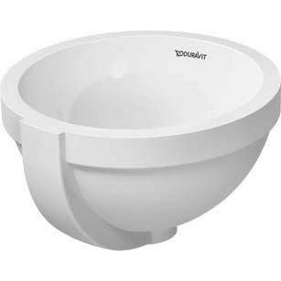 Duravit 031927-0Hole Architec 12-5/8" Circular Ceramic Undermount Bathroom Sink - White