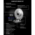thumbnail image 4 of R1 Concepts Front Brakes and Rotors Kit |Front Brake Pads| Brake Rotors and Pads| Semi Metallic Brake Pads and Rotors| Hardware Kit|fits 2003-2011 Ford Ranger; Mazda B2300, B3000, B4000, 4 of 5
