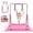Pink 629, variant on pink deep squat machine for home gym with resistance bands squat assist trainer for glutes core legs workout ideal for small apartment office