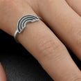 thumbnail image 4 of Rainbow Hope Peace Good Luck Promise Ring .925 Sterling Silver Band Jewelry Female Male Size 9, 4 of 4