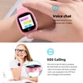 thumbnail image 3 of Andoer TD-45 2G Kids Smart Phone Watch Children Smartwatch SOS Call Voice Chat IP67 Waterproof with Nano SIM Card Slot LBS Location Camera Clock Silicone Strap Girls Boys Toys Gifts, 3 of 7
