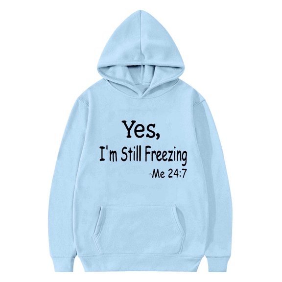 SELONE Oversized Hoodies for Girls Long Sleeve Hooded Sweatshirt Ribbed Cuffs Letter Pullover Fashion Coat with Pockets